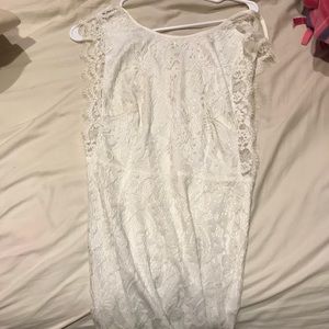White lace dress